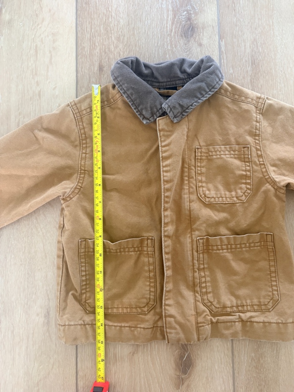 Old Navy Kids Brown Workwear Jacket with Contrast Collar 3T